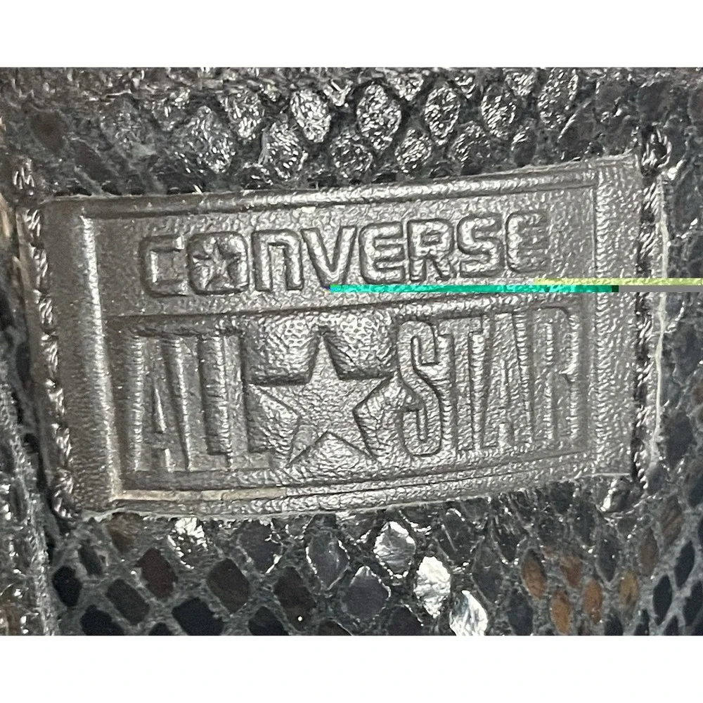 Converse All Star Chuck Taylor Sneakers Womens 9.5 Black Leather Low Top Classic
